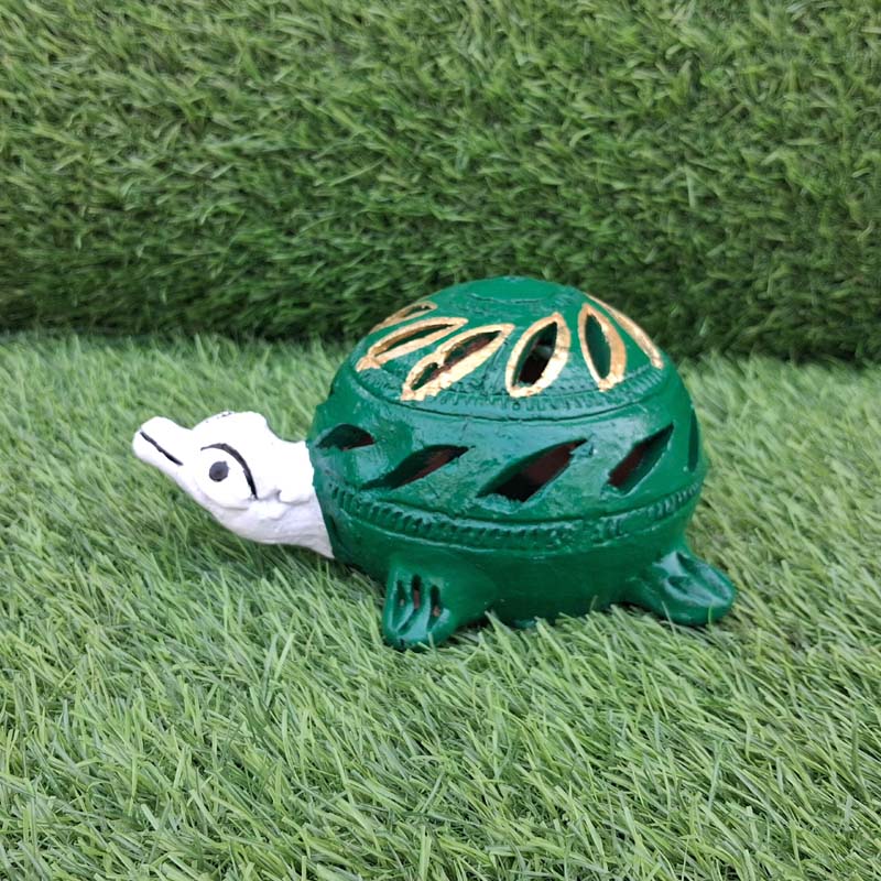 Handmade Mud Green Turtle Small