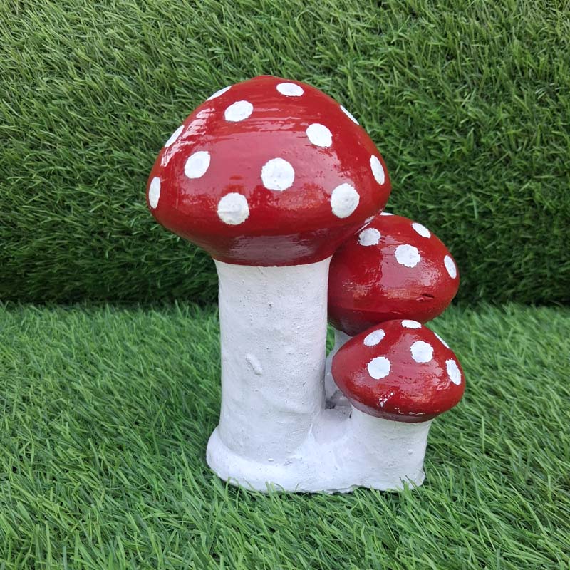 Handmade Mud Red Mushroom