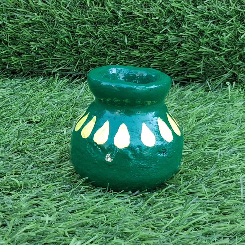 Handmade Mud Pitcher Green