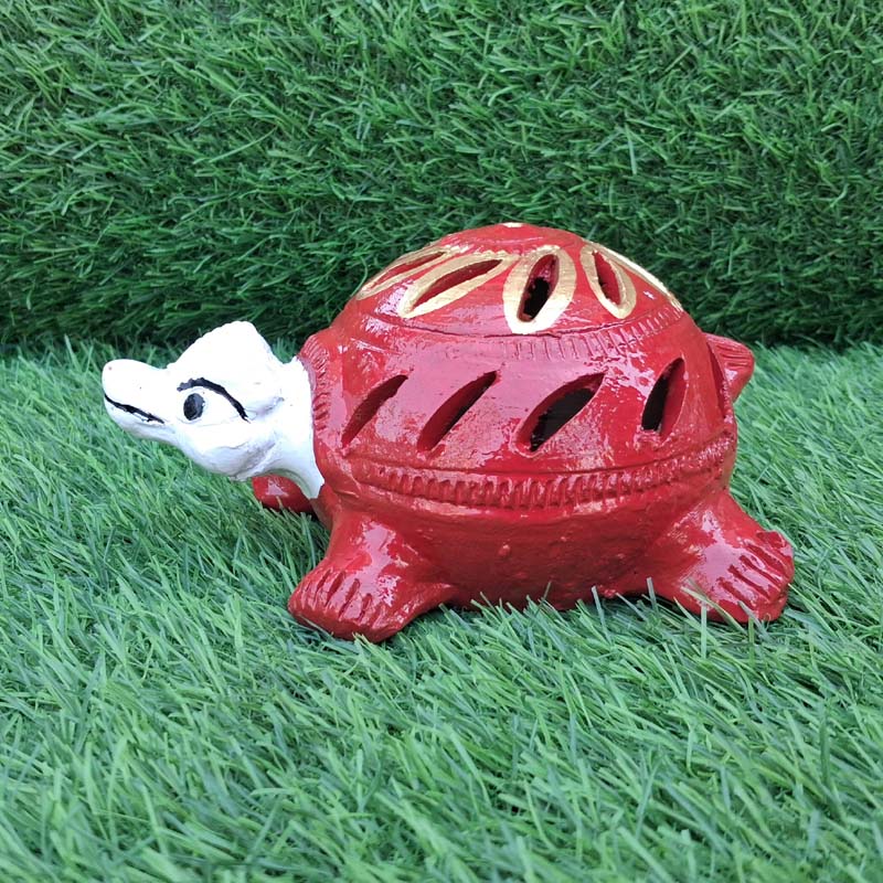 Handmade Mud Turtle Red Big